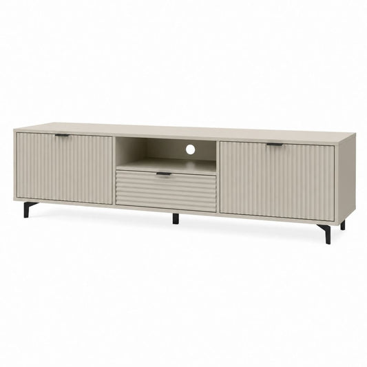 TV Lowboard Beige aus Spanplatte und MDF rechteckig 180 x 40 x 55 cm